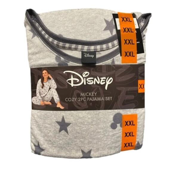 Disney Women's Pajamas Set Gray Size XXL NWT - Picture 1 of 5